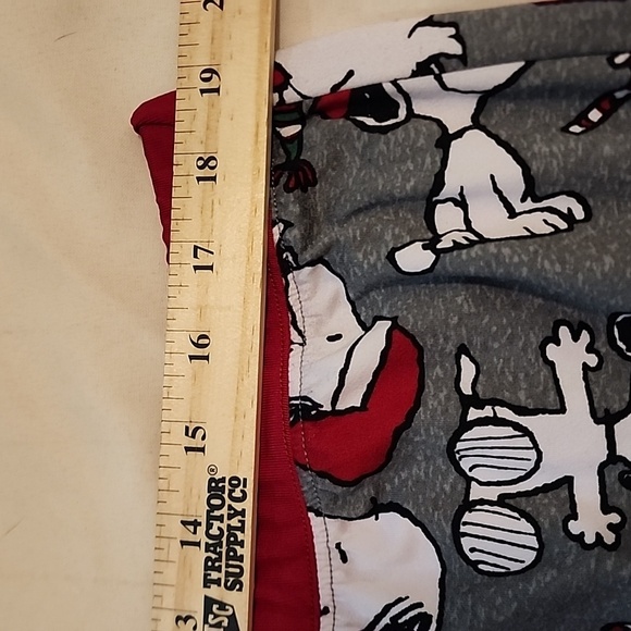 Peanuts Snoopy Christmas pajama set sz 1X Munki Munki Soft - Picture 9 of 9